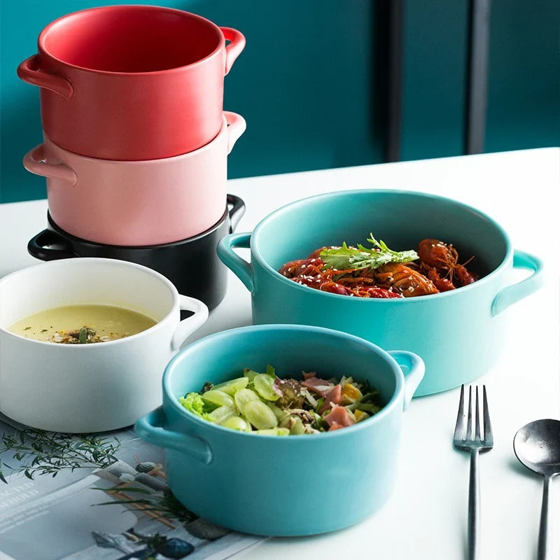 Creative Ceramic Straight Hot Soup Pot